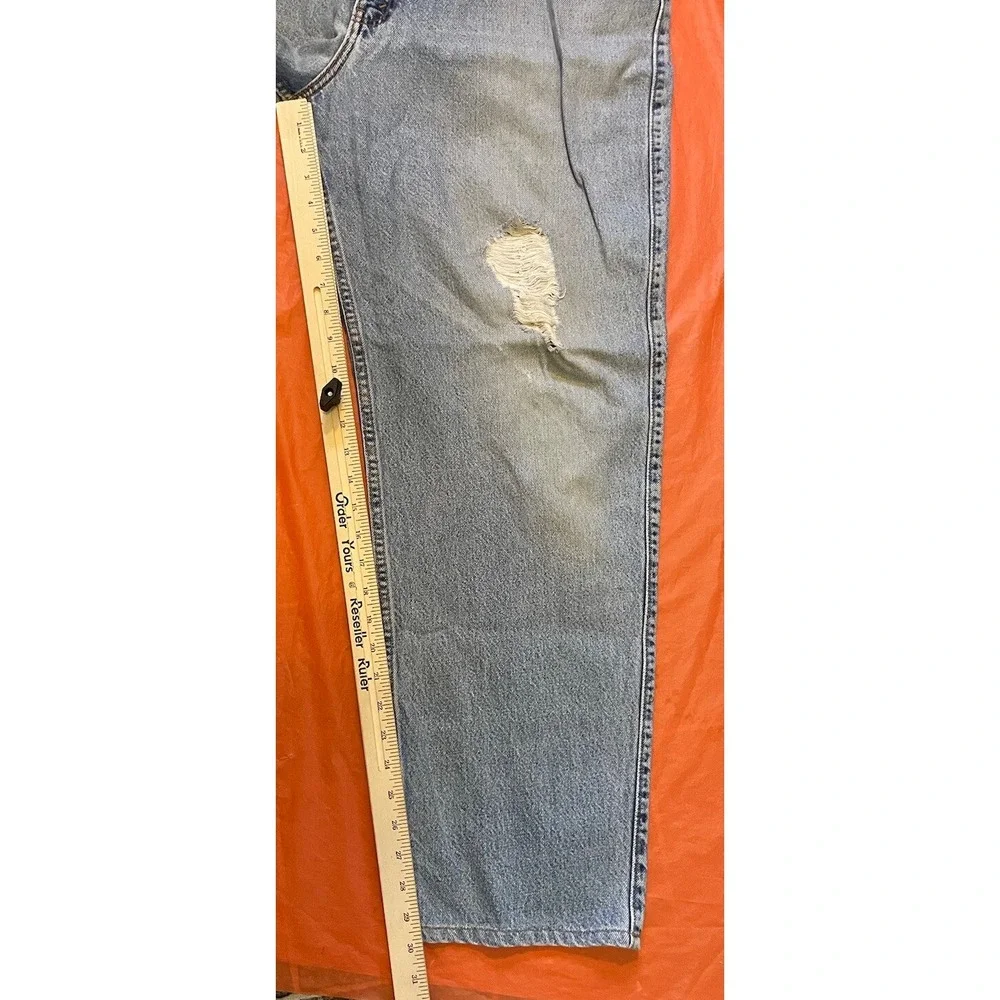 Vtg Levi's 545 Jeans Men 40x30 Blue Loose Fit Distressed Stained Grunge Cowboy‎